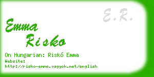 emma risko business card