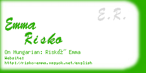 emma risko business card